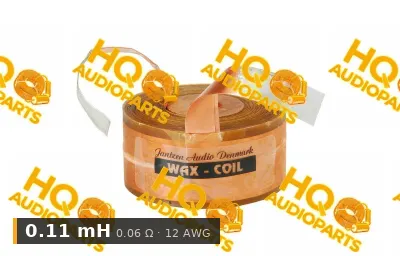 Jantzen Audio 000-8011 | 0,11 mH | 0,06 ohm | 2% | 12 AWG | impregnált rézfóliatekercs