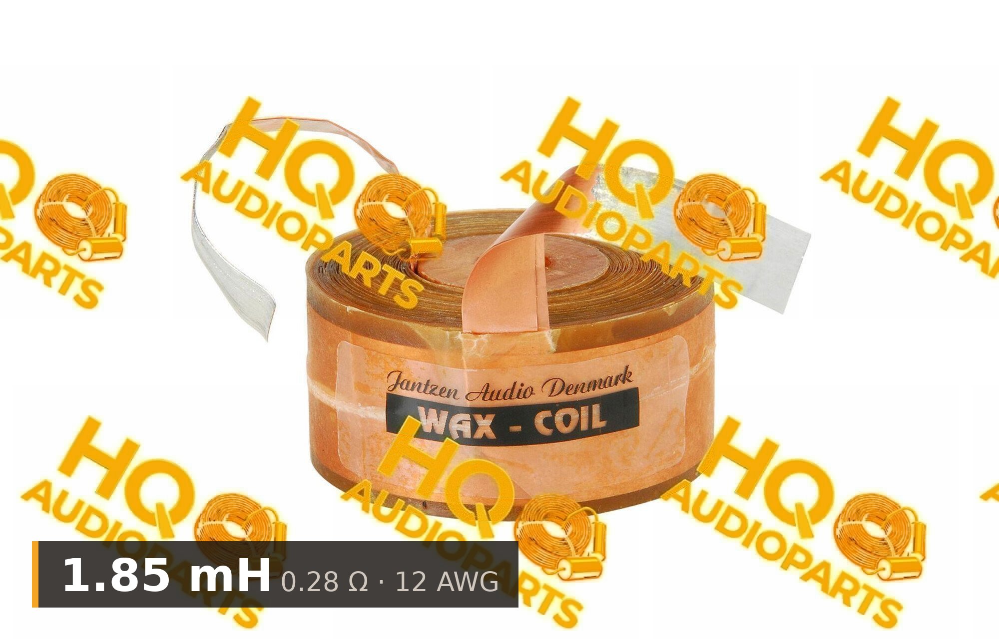 Jantzen Audio 000-8132 | 1,85 mH | 0,28 ohm | 2% | 12 AWG | impregnált rézfóliatekercs