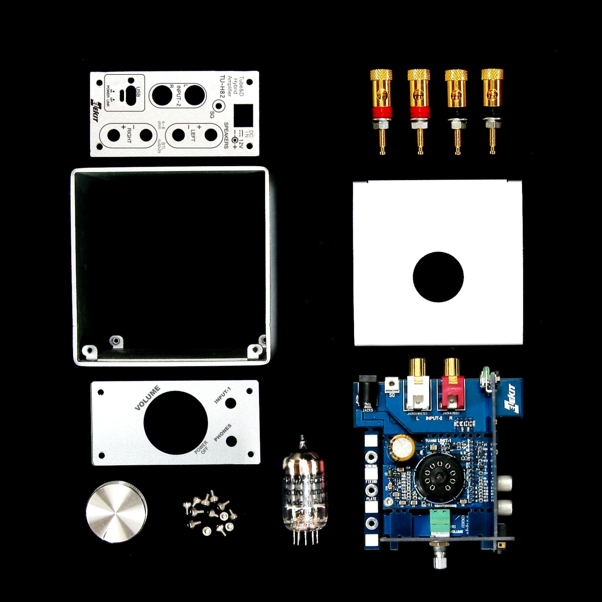 ELEKIT TU-H82 Hybrid tube amplifier DIY Kit - With assembly