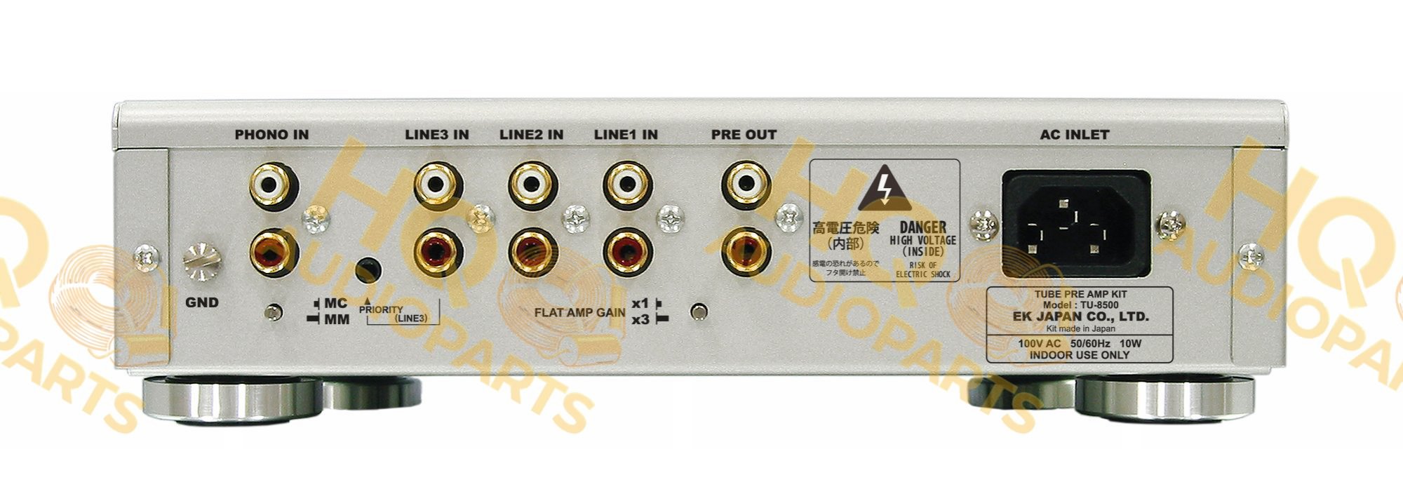 ELEKIT TU-8500 csöves előerősítő barkács készlet - JJ Electronic csőgarnitúrával, szerelés nélkül
