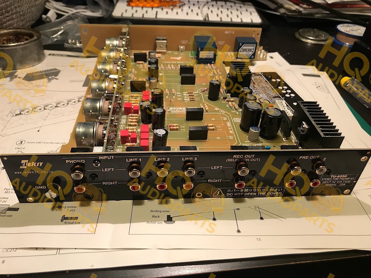 ELEKIT TU-8550 csöves előerősítő - csövek nélkül, szereléssel