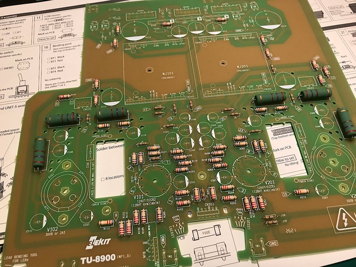 ELEKIT TU-8900E – 300B/2A3 Tube Amplifier DIY Kit - Without tubes, With assembly