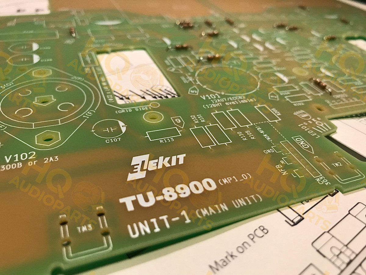 ELEKIT TU-8900VK 300B/2A3 csöves erősítő barkács készlet - JJ Electronic 300B csőgarnitúrával, standard maggal, szereléssel