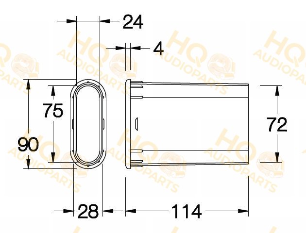 Ciare Basszreflex cső YAC417
