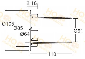 Ciare Basszreflex cső YAC415