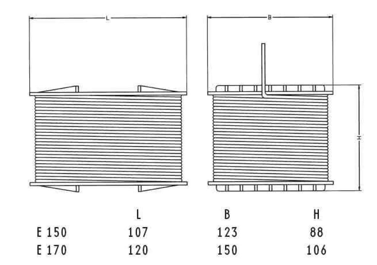 Intertechnik Légmagos tekercs – 3,90 mH | E170 | DCR 0,23 Ω | Cu 3,00 mm | ±3.0%