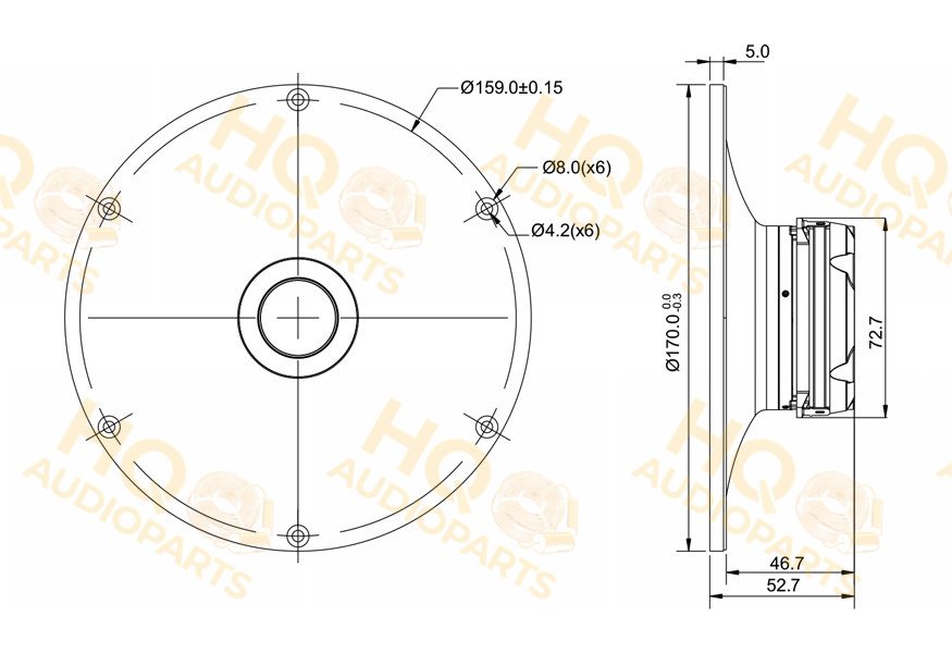 SB Acoustics Hangszóró SATORI_TW29BNWG-4, 4 Ω