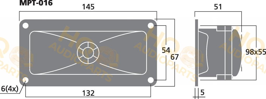 Monacor Hangszóró MPT-016