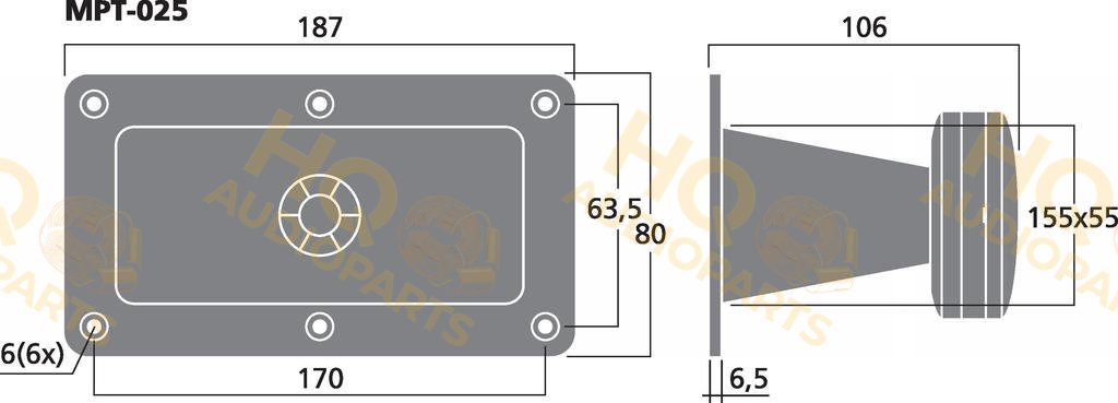 Monacor Hangszóró MPT-025