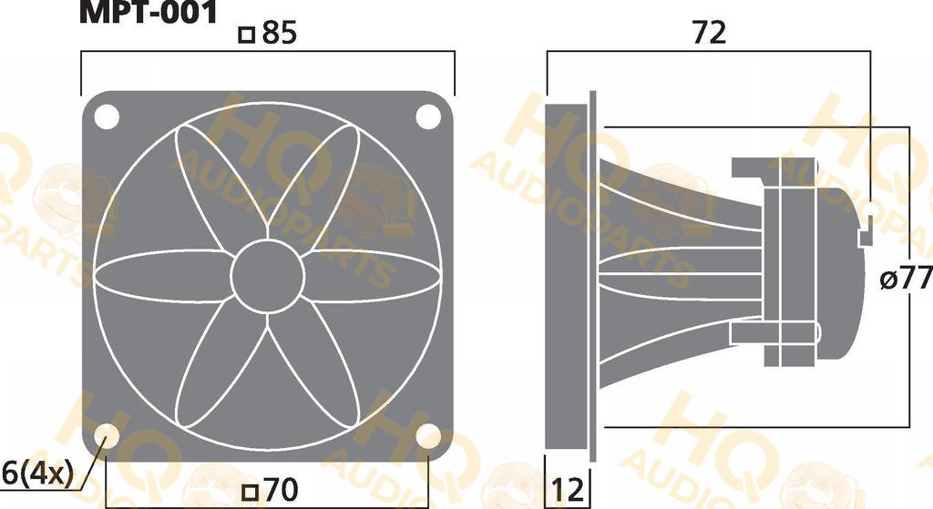 Monacor Hangszóró MPT-001
