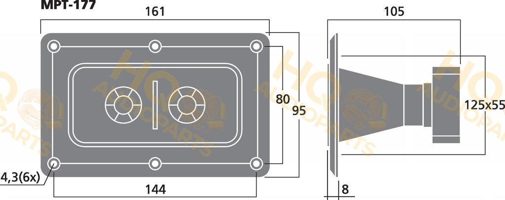 Monacor Hangszóró MPT-177