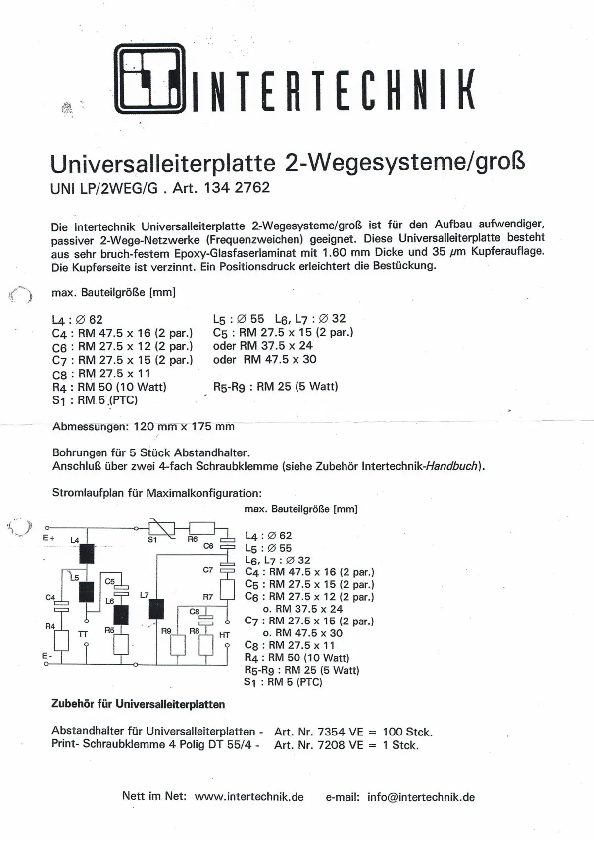 Kétutas nyáklap – LP/2WEG/G