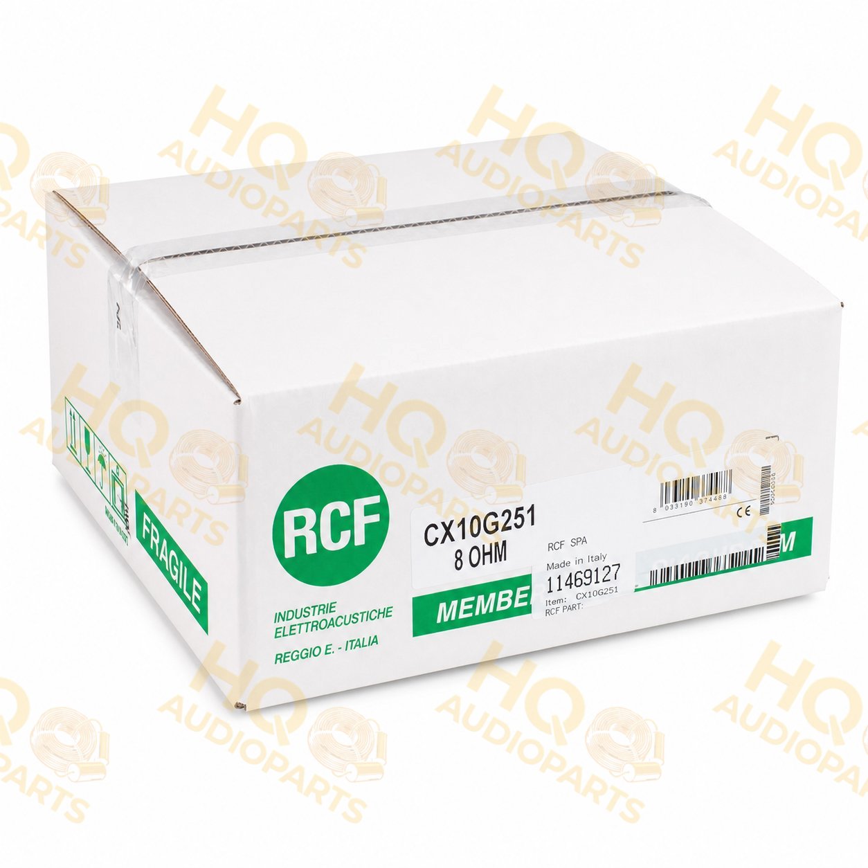 RCF CX10G251 recone készlet, 8 Ω