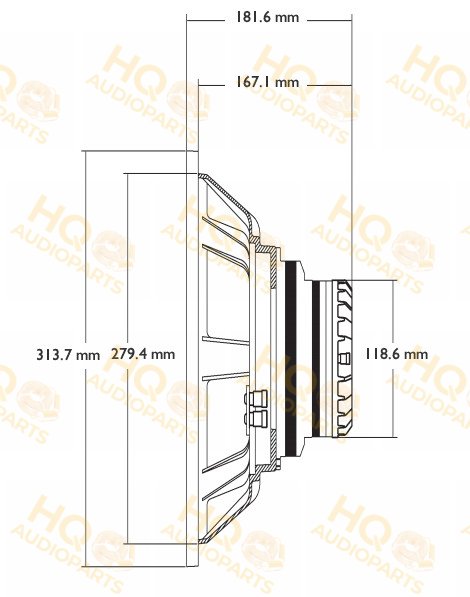 Radian Koaxiális hangszóró 5312NEO, 8 Ω, 700 W