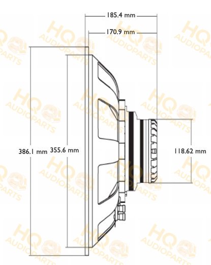 Radian Koaxiális hangszóró 5215NEO, 8 Ω, 700 W