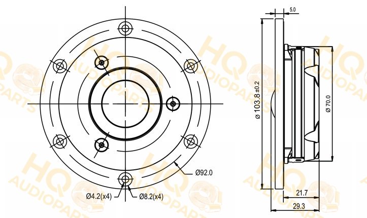 SB Acoustics Hangszóró SATORI_TW29DN-4, 4 Ω