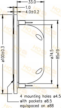 SEAS Hangszóró T29D002-4, 4 Ω