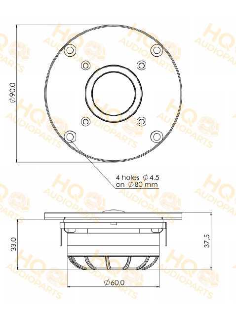 SICA Hangszóró LP90.28/N92-8, 8 Ω