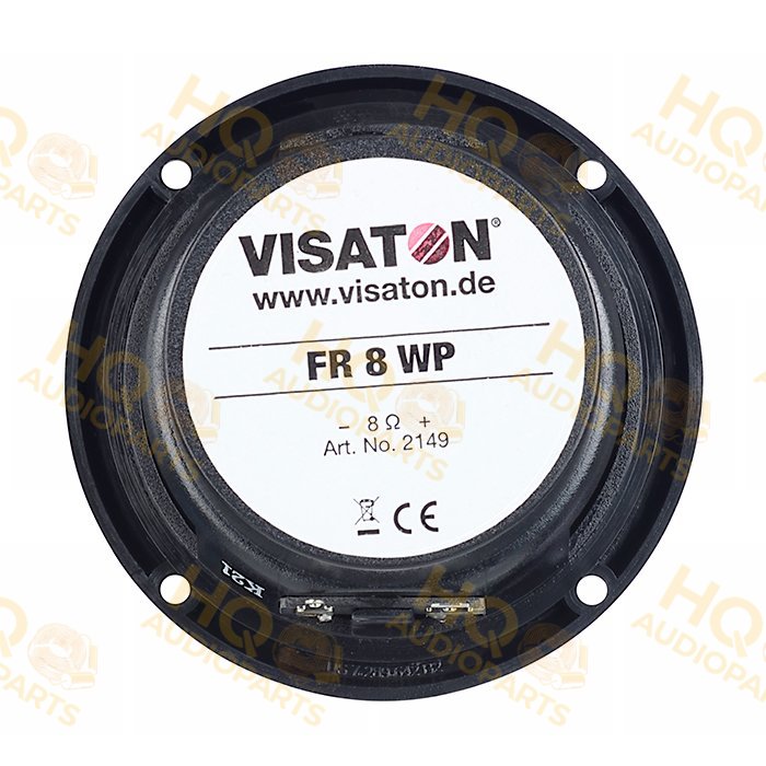 Visaton Hangszóró FR 8 WP - 8 OHM - BLACK, 4 Ω, 15 W
