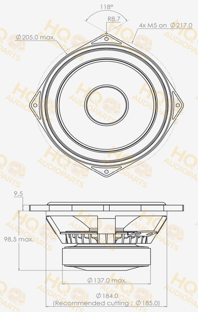 PHL Audio Hangszóró 2730, 300 W