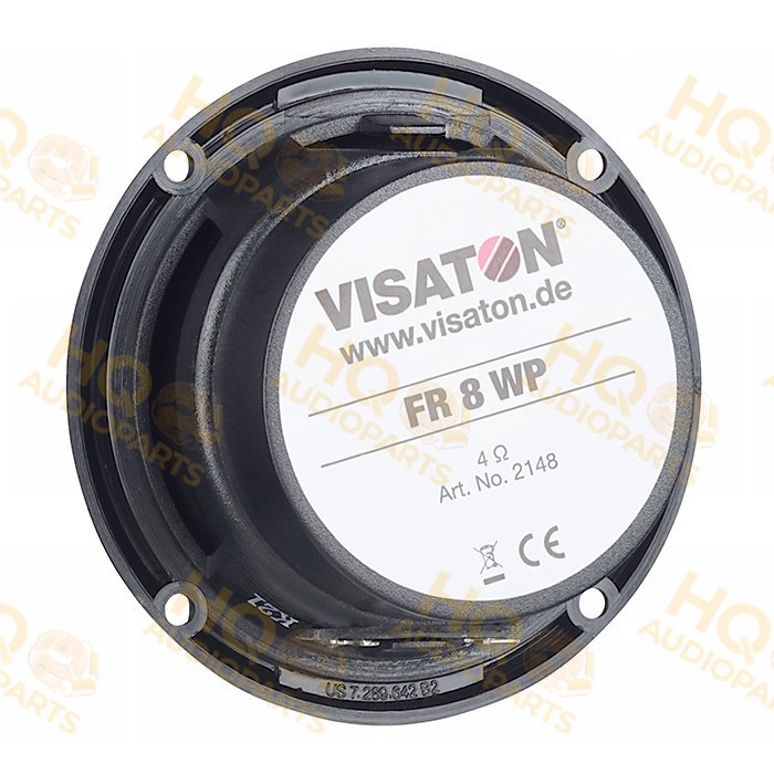 Visaton Hangszóró FR 8 WP - 4 OHM - BLACK, 4 Ω, 15 W