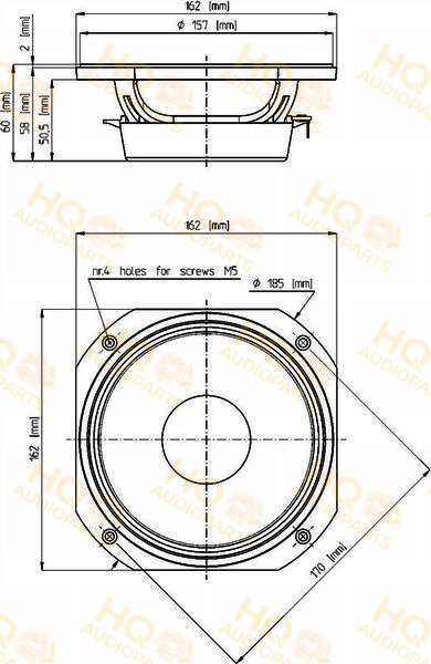 Eighteen Sound Hangszóró 6ND410, 16 Ω, 180 W