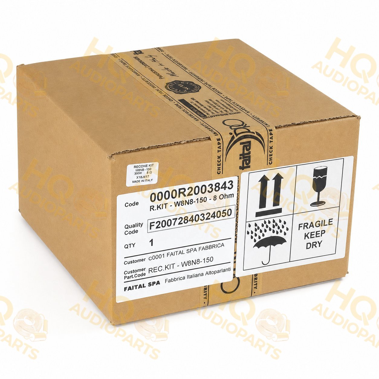 FaitalPRO W8N8-150 recone készlet, 8 Ω