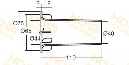 Ciare Basszreflex cső YAC413