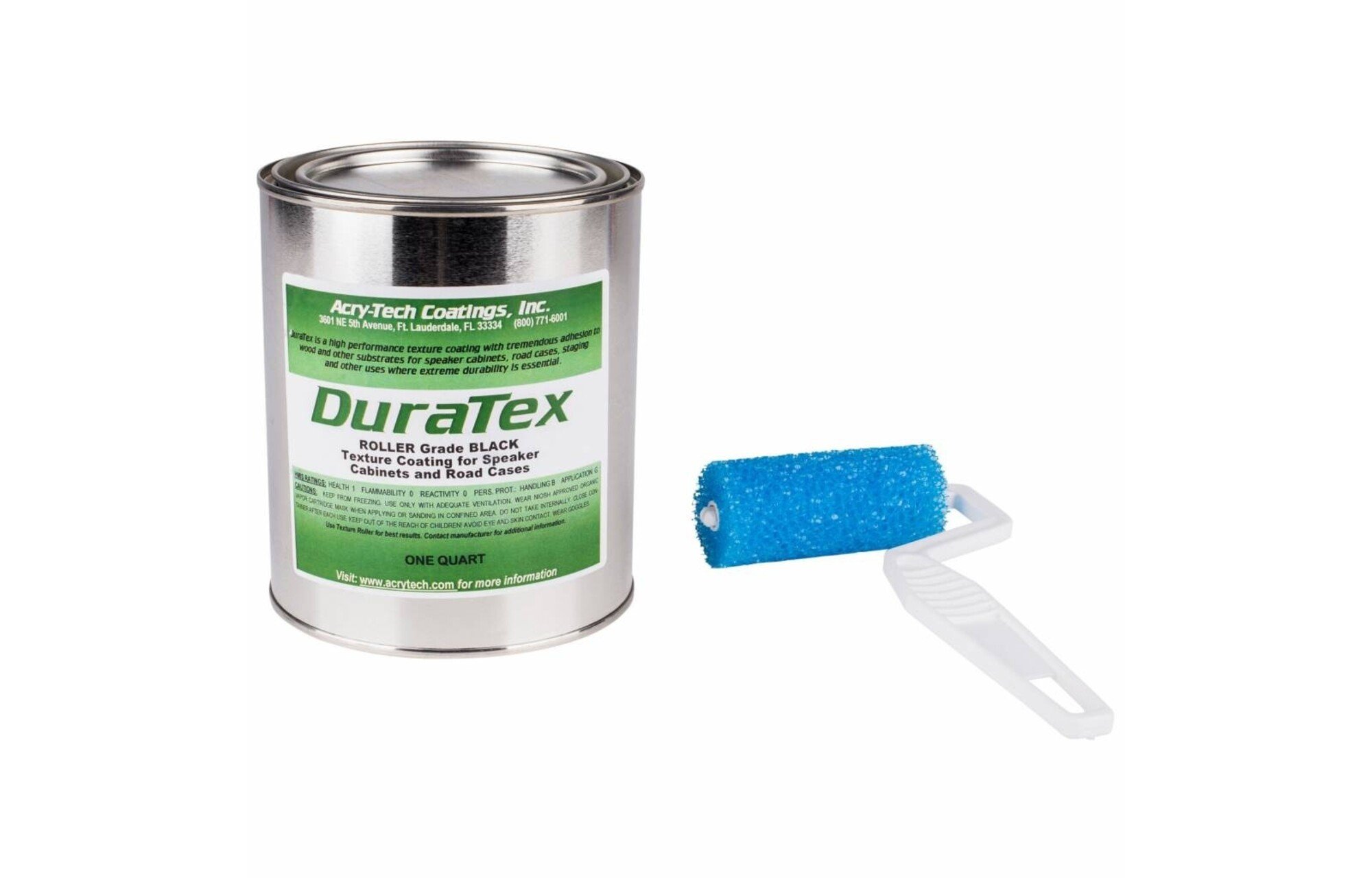 Acry-Tech DuraTex fekete 1kg Hangdobozfesték Kit hengerelhető