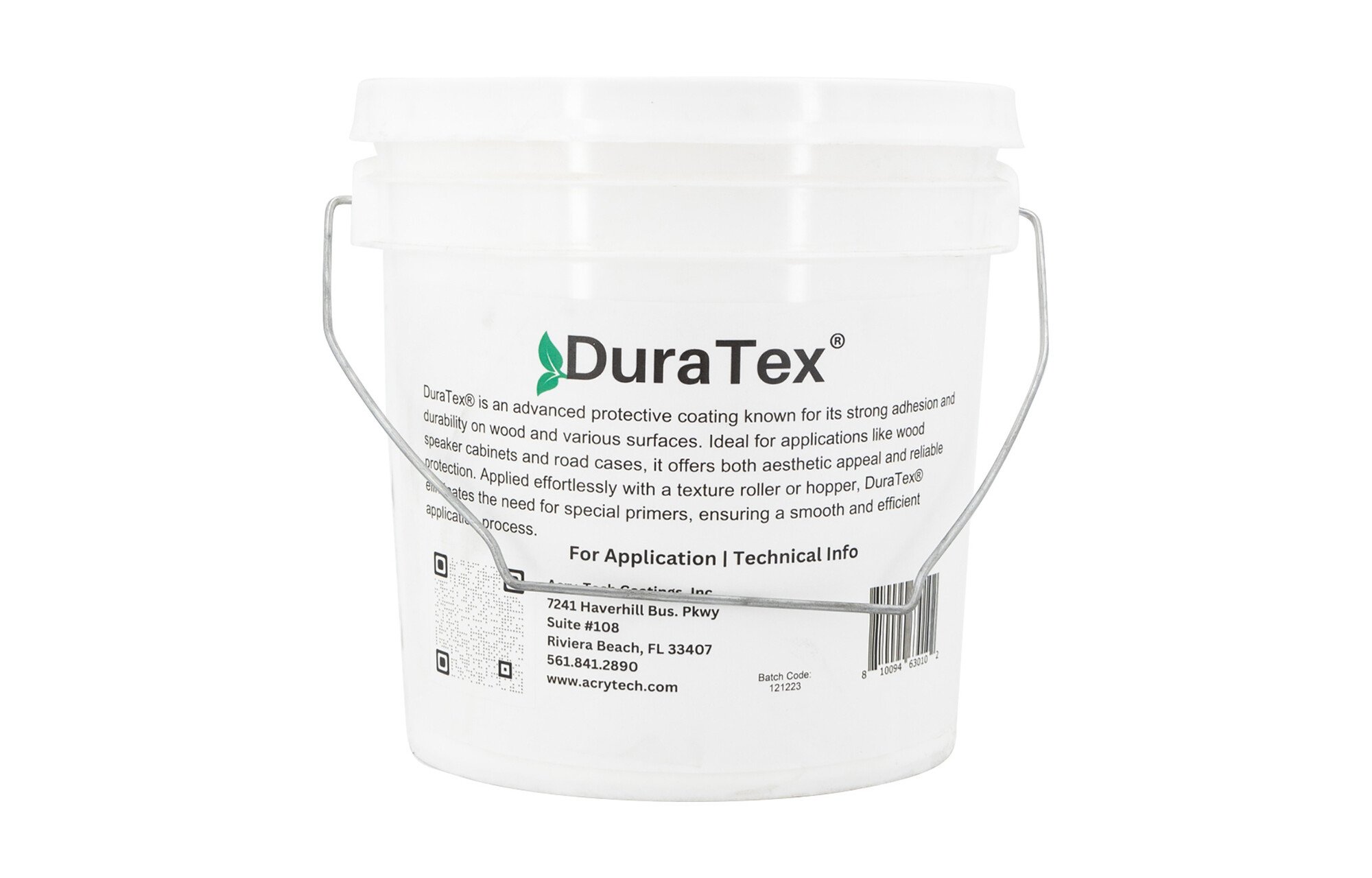 Acry-Tech DuraTex fehér 4,25kg Hangdobozfesték fújható