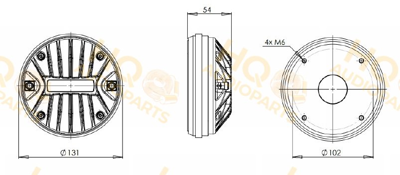 B&C Speakers Nyomókamrás meghajtó DE980TN, 16 Ω, 80 W