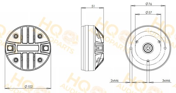 B&C Speakers Nyomókamrás meghajtó DE502, 16 Ω, 80 W