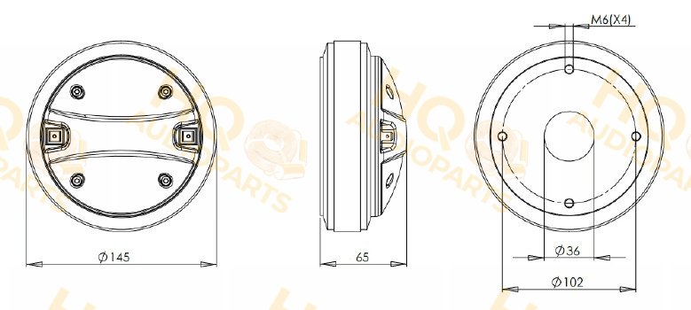 B&C Speakers Nyomókamrás meghajtó DE602, 8 Ω, 110 W