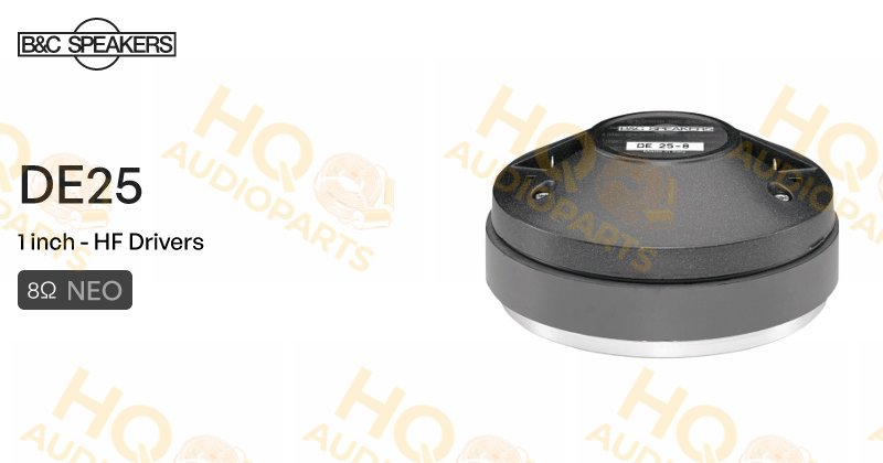 B&C Speakers Nyomókamrás meghajtó DE25, 16 Ω, 80 W