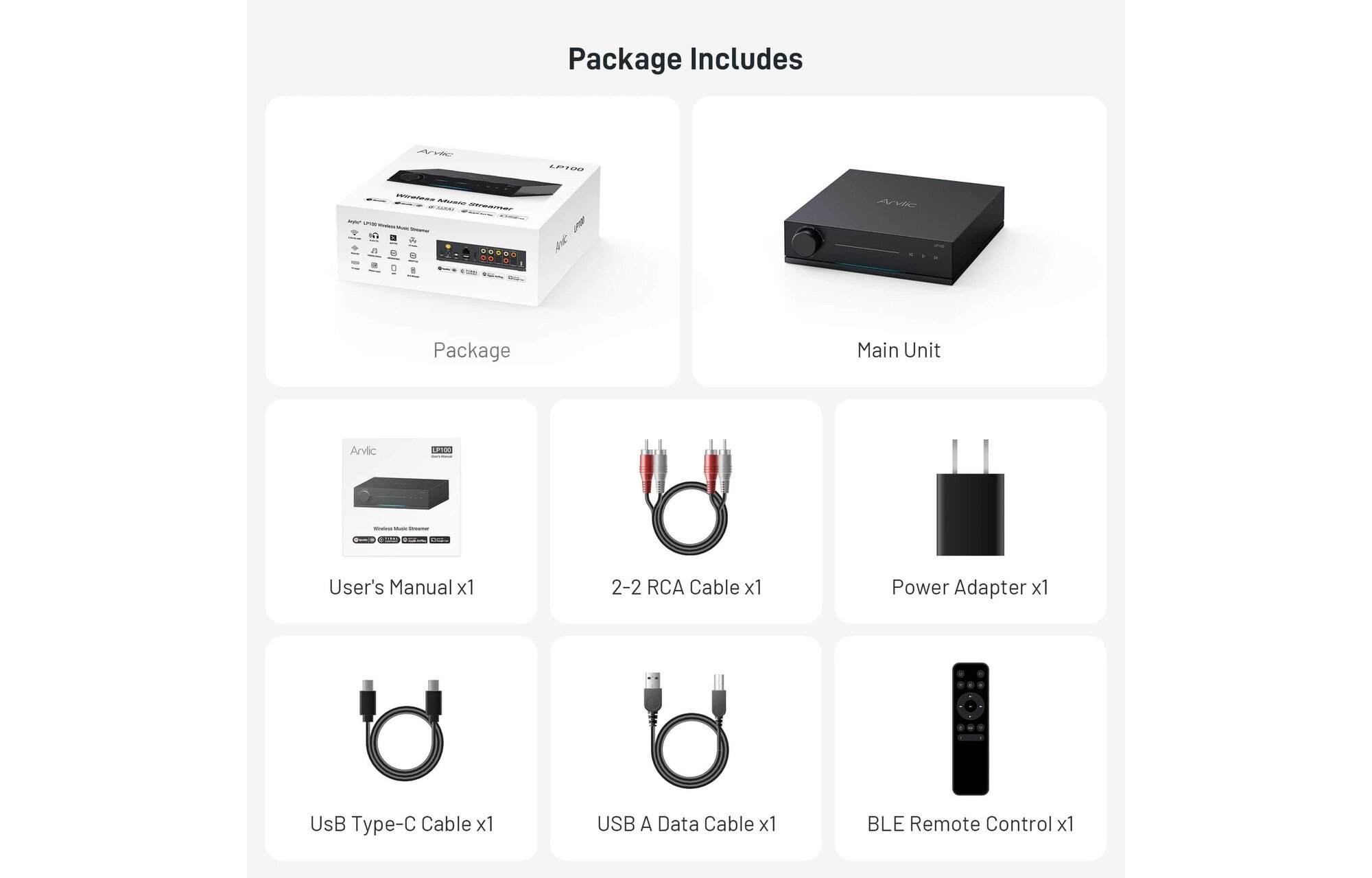 Arylic LP100 AirPlay 2 és Google Cast zenei streamer