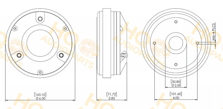 Radian Nyomókamrás meghajtó 760PB, 8 Ω, 100 W