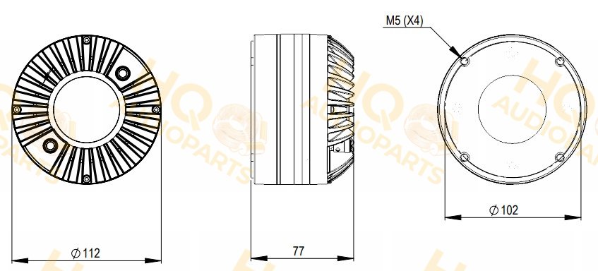 B&C Speakers Nyomókamrás meghajtó DE785TN, 16 Ω, 110 W