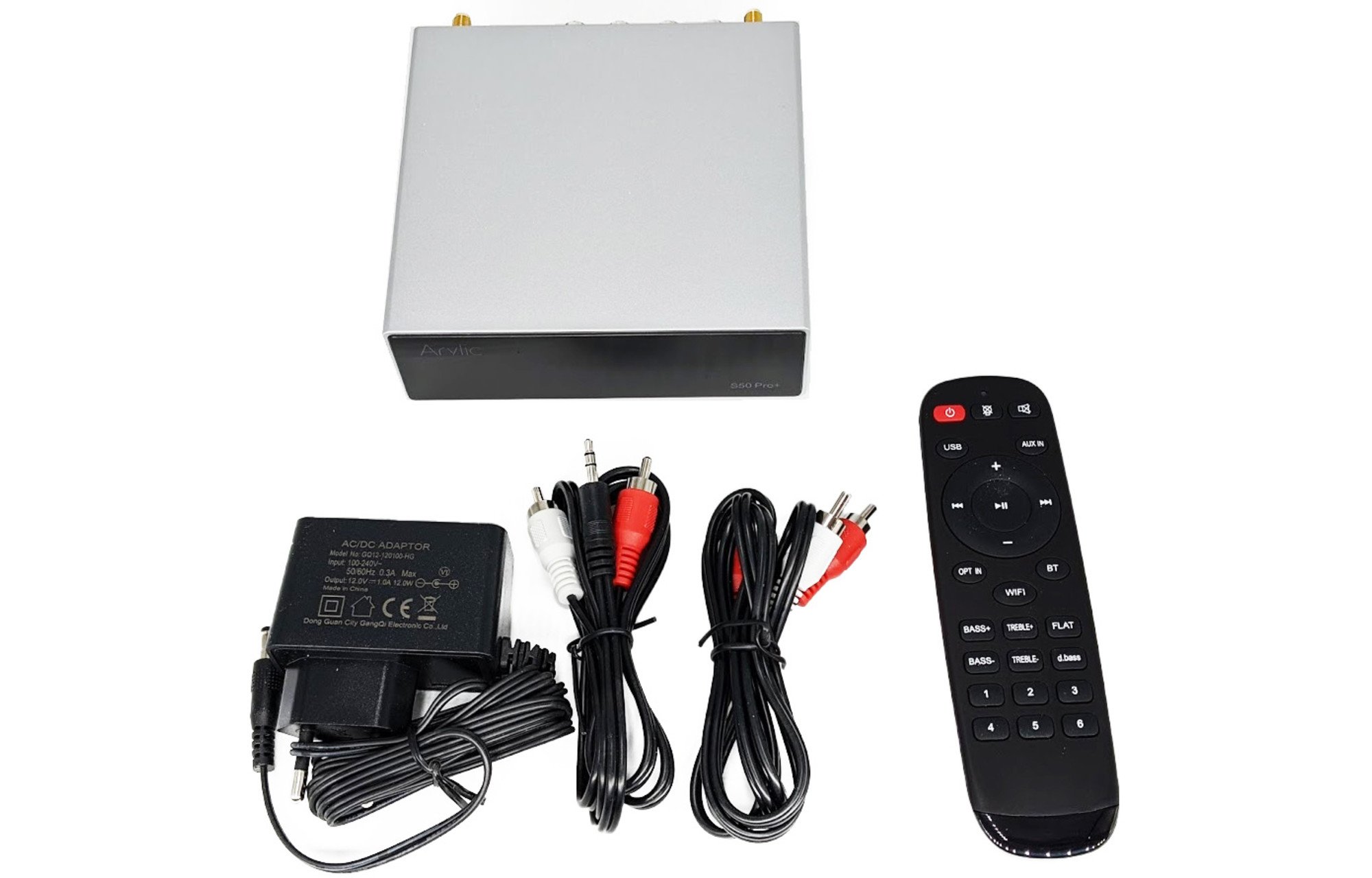 Arylic S50 Pro+ WiFi & aptX HD előerősítő Dac és Multiroom támogatással