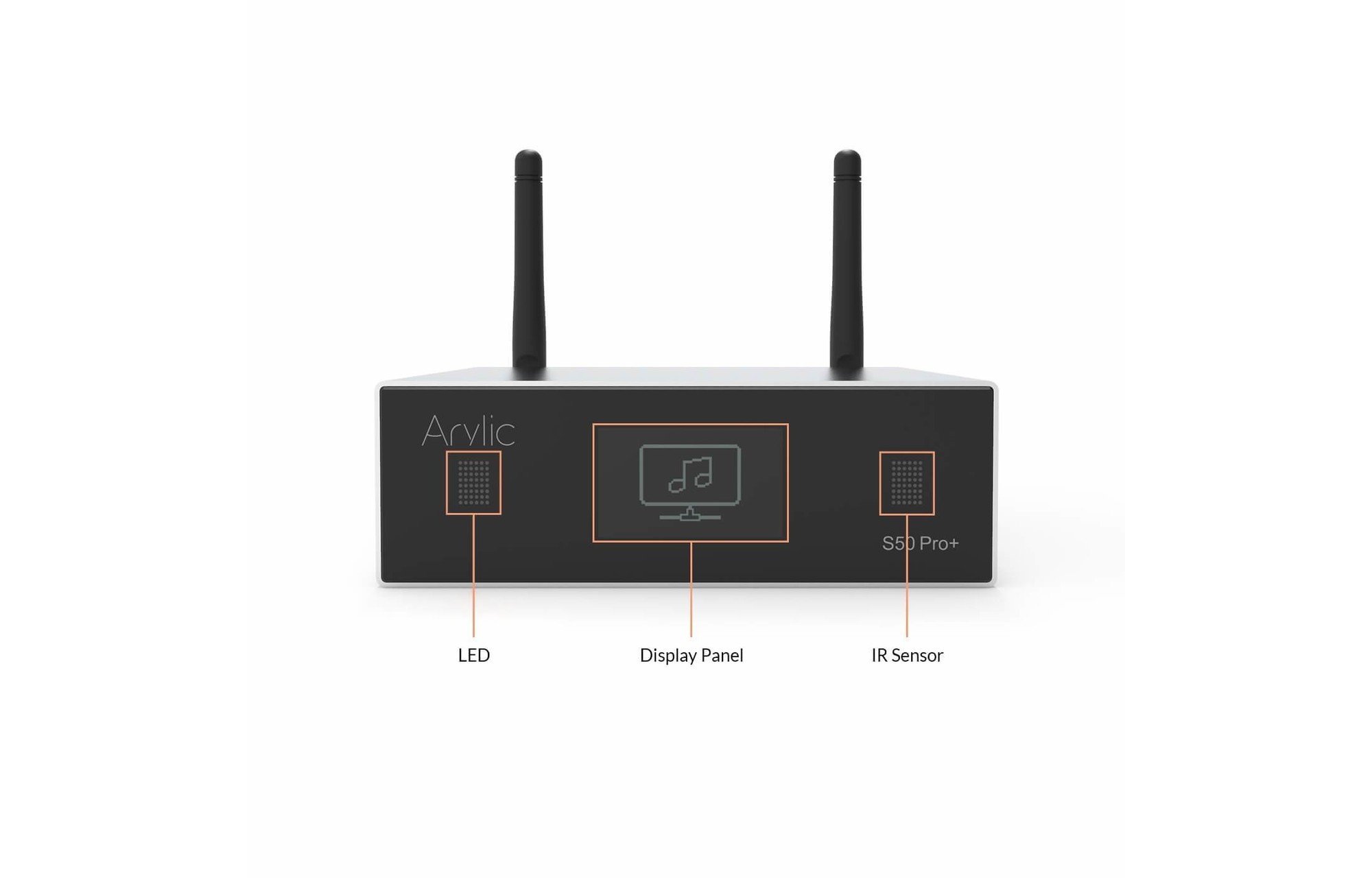 Arylic S50 Pro+ WiFi & aptX HD előerősítő Dac és Multiroom támogatással