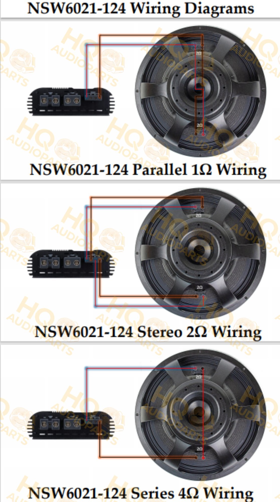 Eminence Hangszóró NSW6021-124, 2 Ω, 2500 W