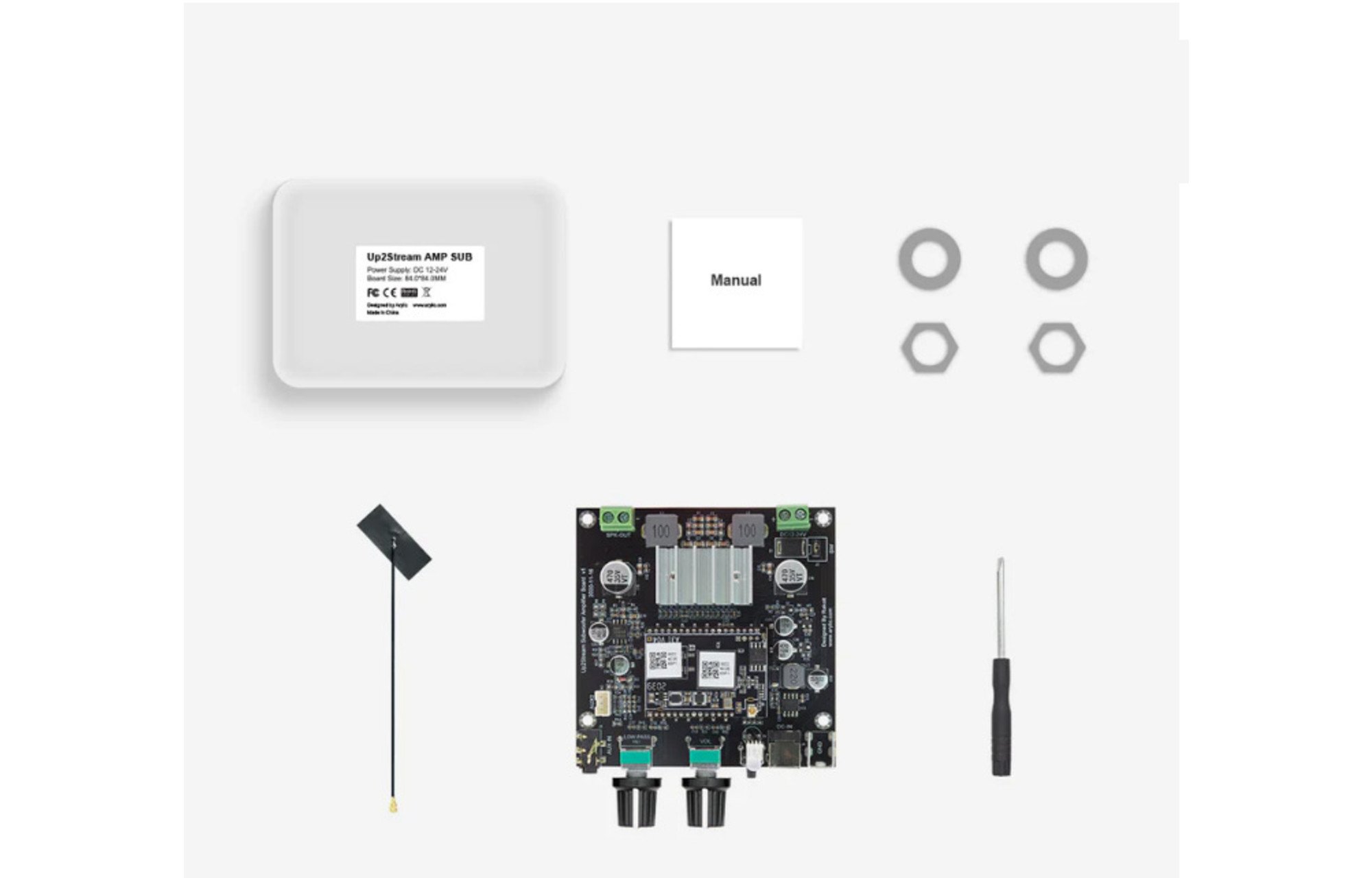 Arylic Up2Stream Sub erősítő modul (WiFi és DAC)