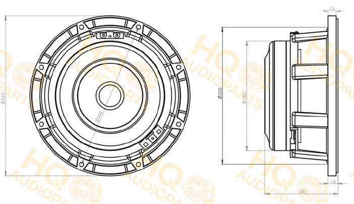 Oberton Hangszóró 10MB300, 8 Ω, 400 W