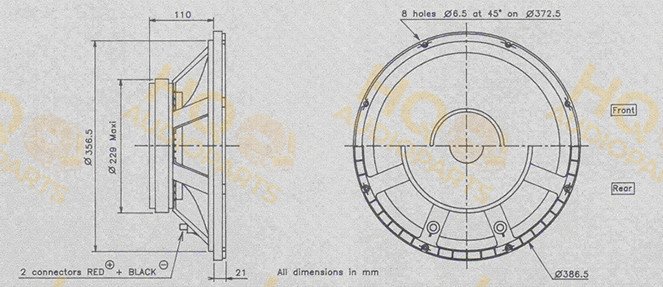 Audax Hangszóró PR380M2, 8 Ω