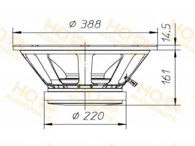 Ciare Hangszóró CW387, 4 Ω, 500 W