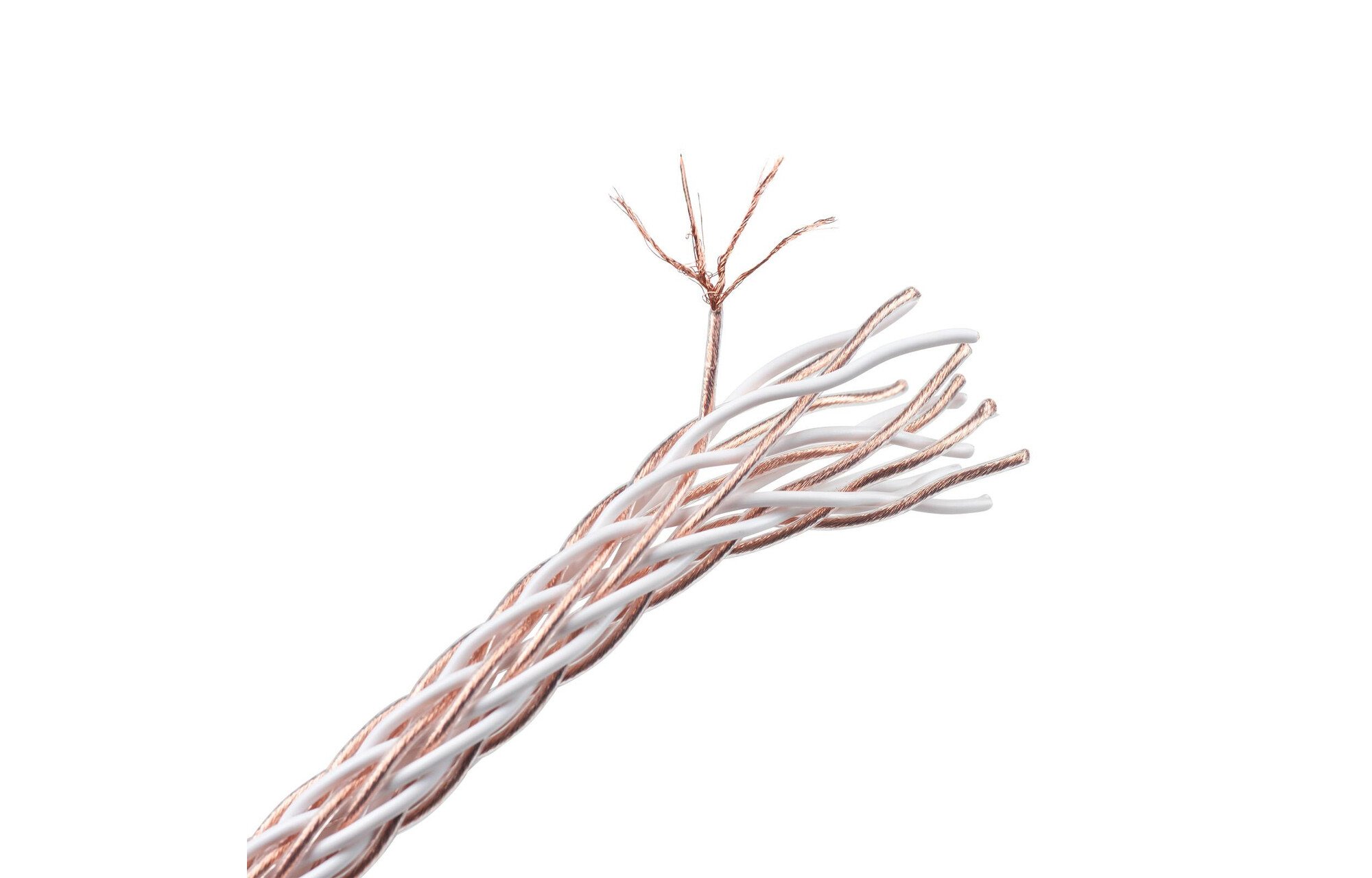 Audtek 11 AWG OFC Audiophile-Grade 16 magos interlaced Braded Hangszóró vezeték méterenként