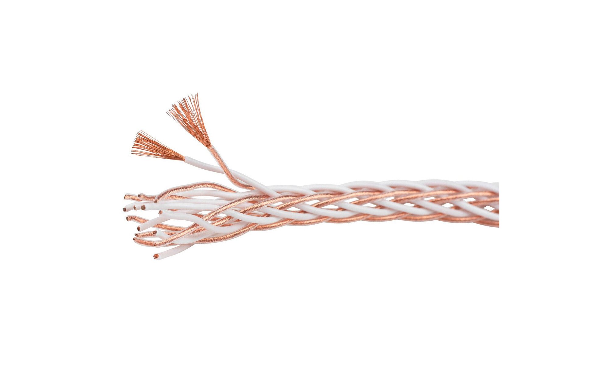 Audtek 11 AWG OFC Audiophile-Grade 16 magos interlaced Braded Hangszóró vezeték méterenként