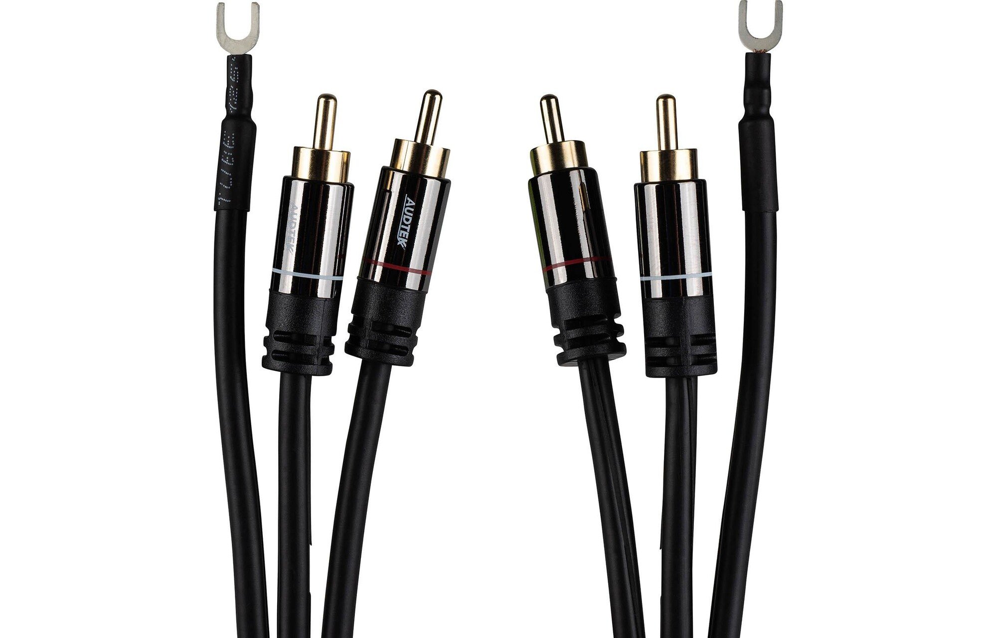 Audtek DMCG6 Prémium Dual RCA lemezjátszó kábel külső földelő vezetékkel 180cm
