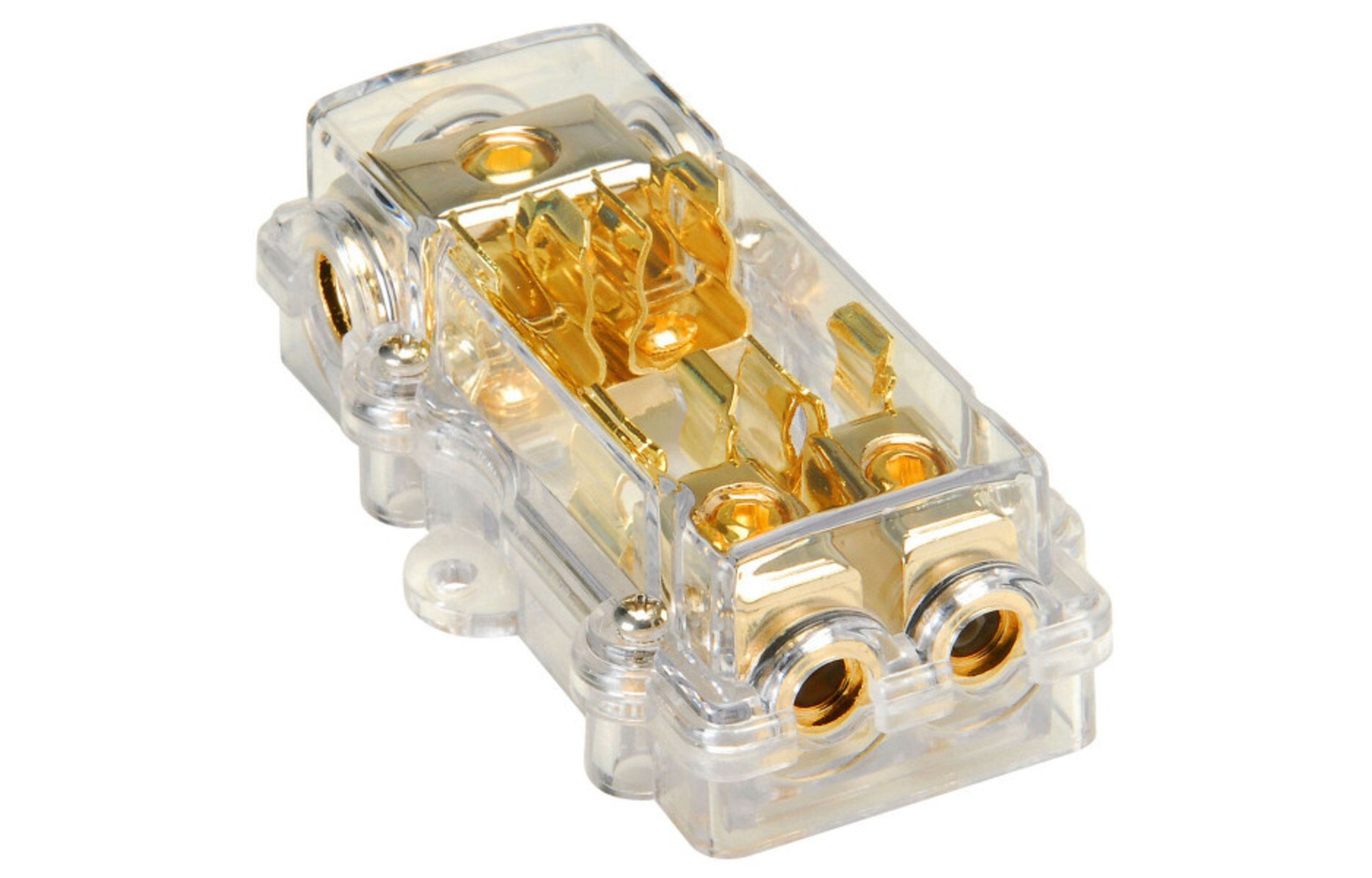 Audtek GFB1428 arany biztosíték blokk 1x4 AWG In 2x8 AWG Out
