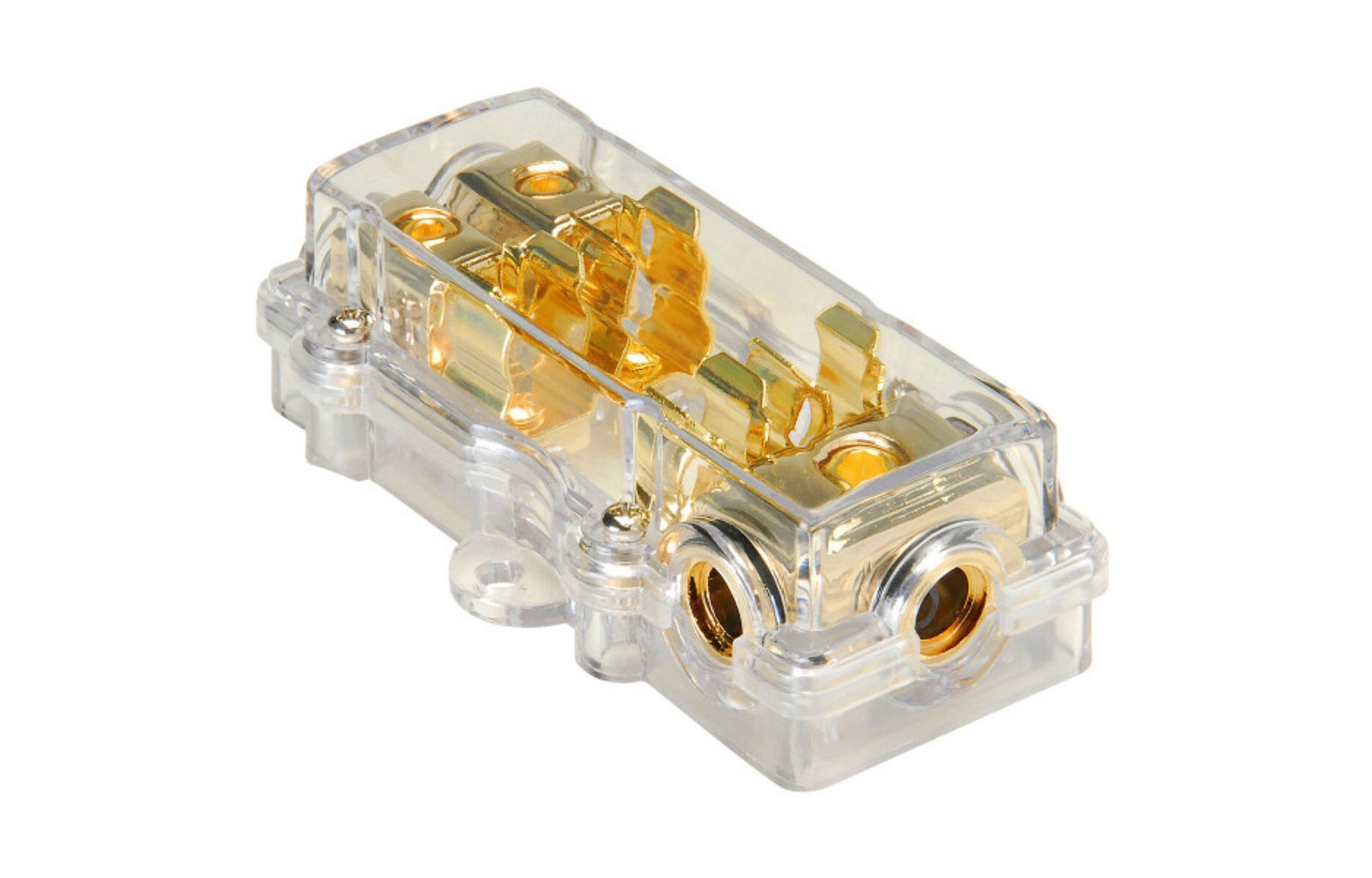 Audtek GFB1428 arany biztosíték blokk 1x4 AWG In 2x8 AWG Out