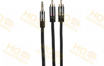 Audtek Y35SM 2 RCA Male to 1 3.5mm Stereo Male Cable